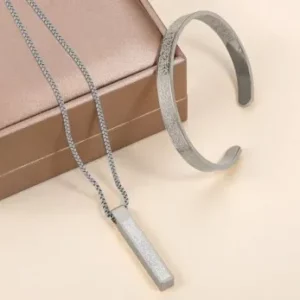 Ayatul kursi Siver  breslet + locket  combo