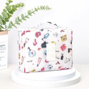 Makeup Organizer Bag - White Color