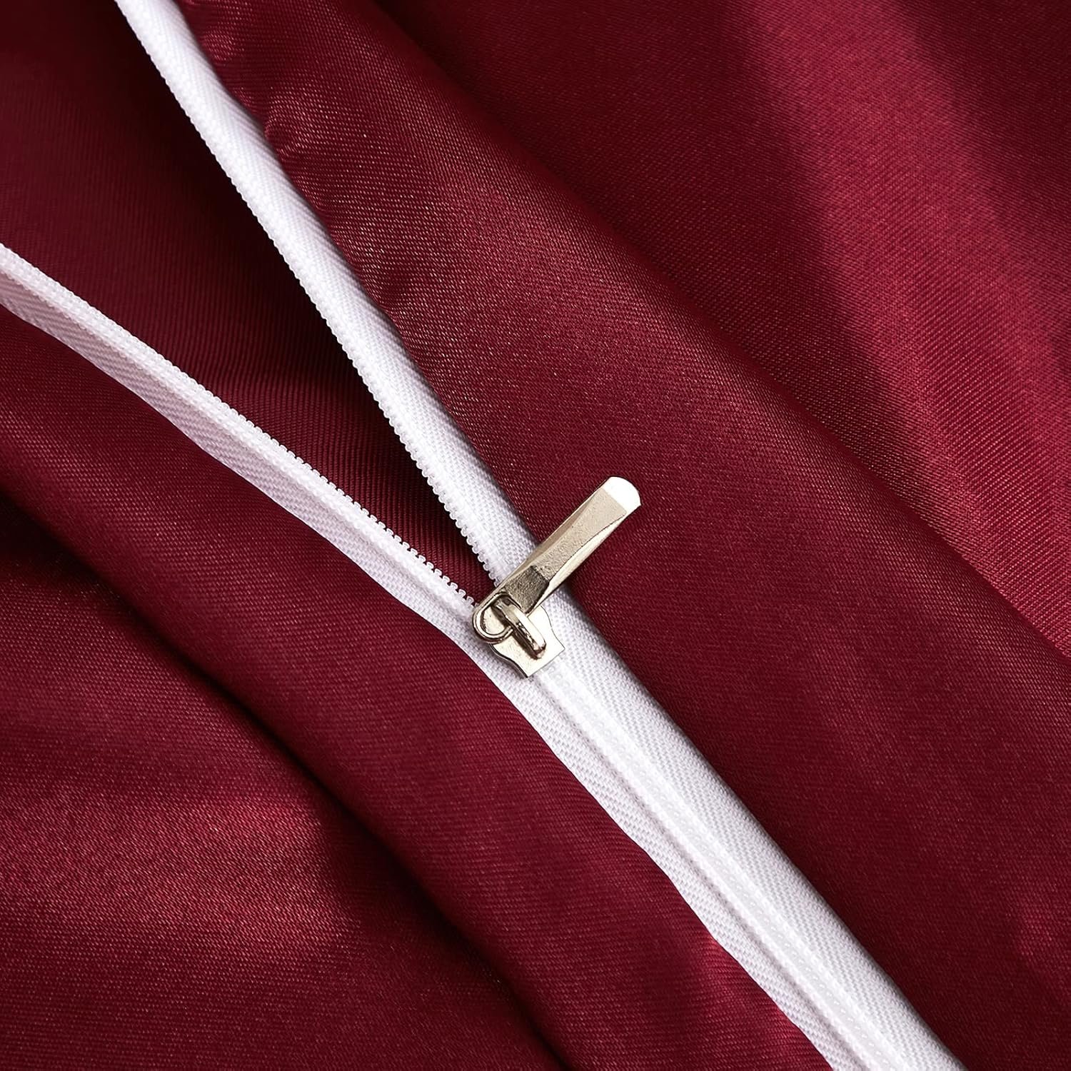 Satin Silk লেপ / Comforter / Duvet Cover - Red - Image 3