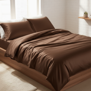 Satin Silk āϞā§āĻĒ / Comforter / Duvet Cover - Dark Chocolate Brown