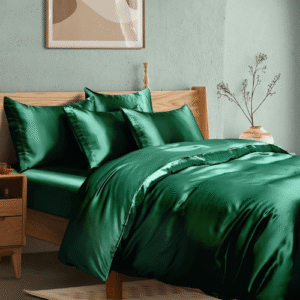 Satin Silk āϞā§āĻĒ / Comforter / Duvet Cover - Bottle Green
