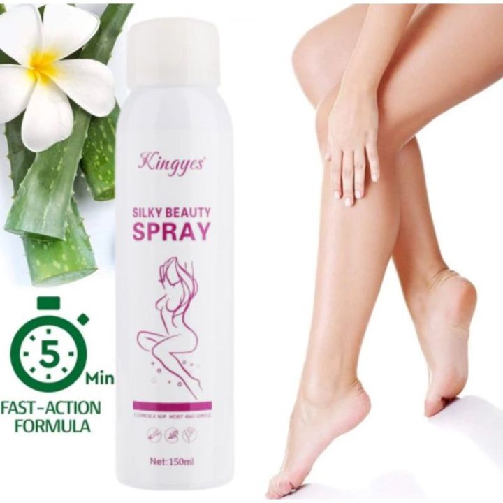 Kingyes Silky Beauty Quick & Painless Hair Removal Spray -150ml - Image 5