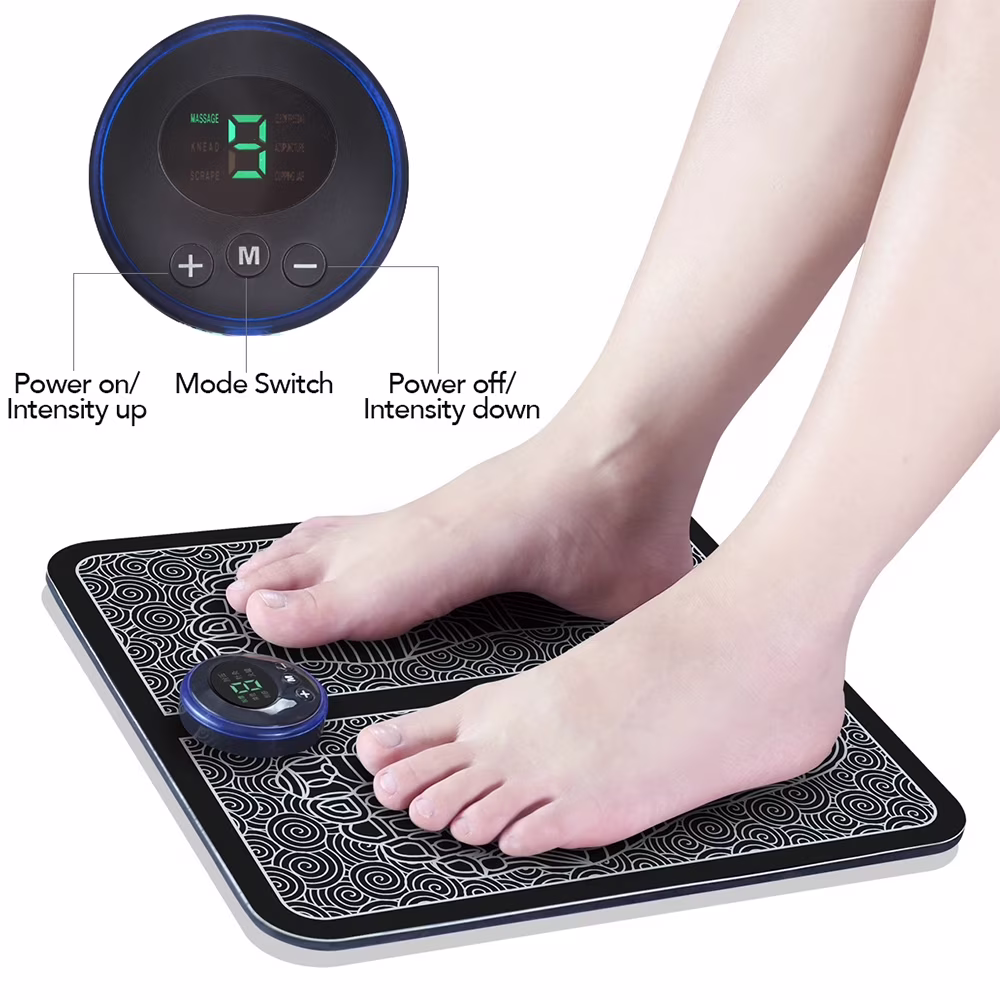 Rechargeable EMS Foot Massager Muscle Stimulation Pad - Image 8